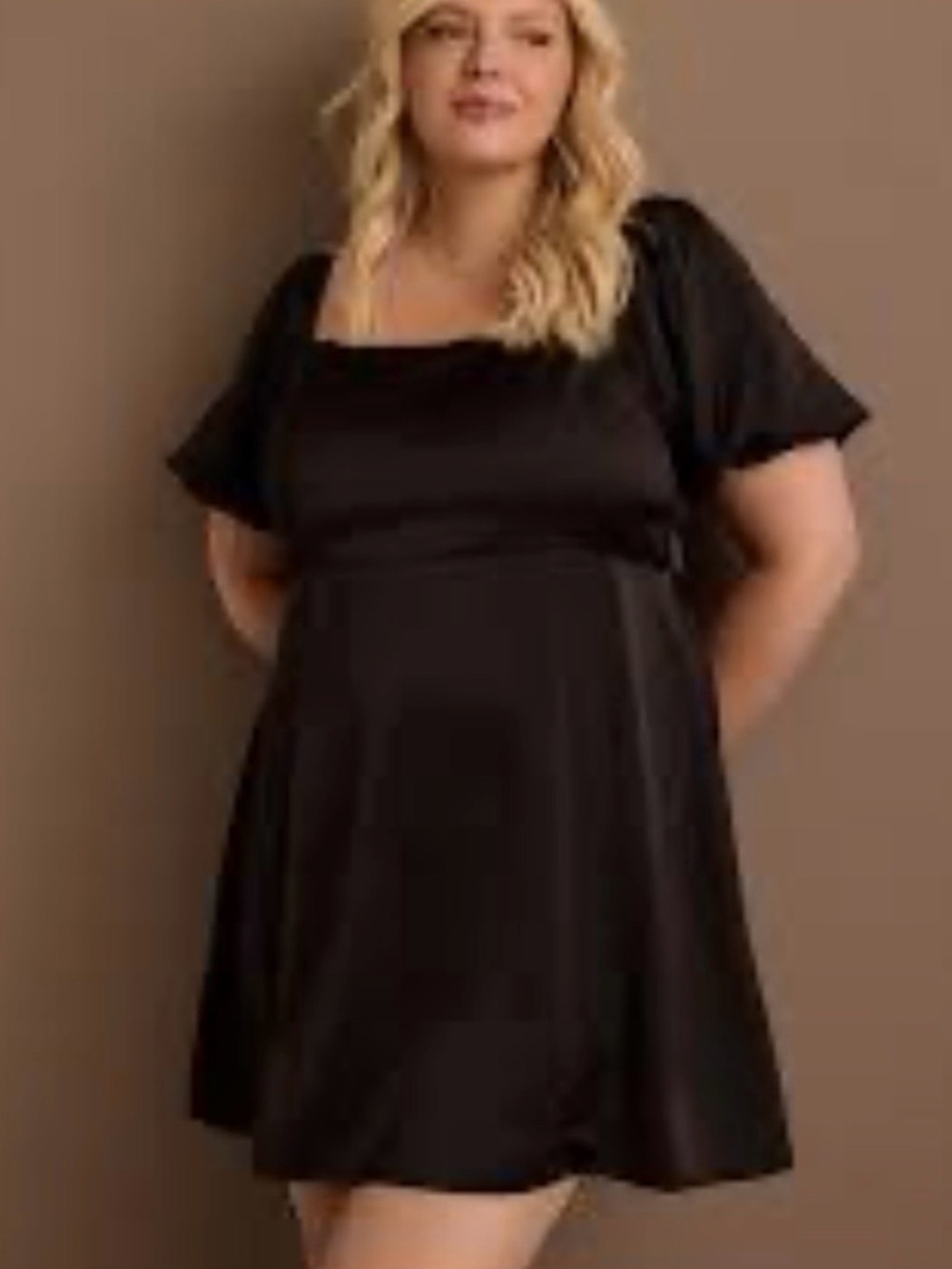 ARULA Nadia Satin Mini Dress